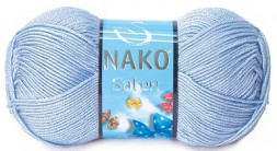 Пряжа Nako SATEN 214 голубой
