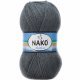 Пряжа Nako ALASKA 3468 серый (5 мотков)