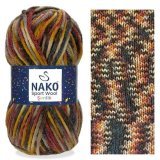 Пряжа Nako SPORT WOOL SENLIK 87735 принт (5 мотков)