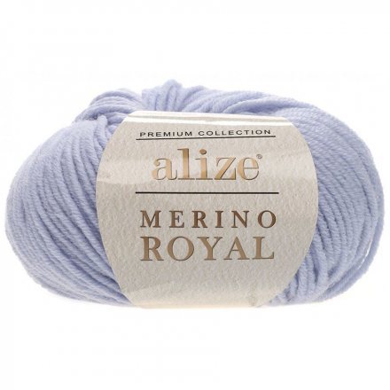 Пряжа Alize MERINO ROYAL 480 св.голубой (10 мотков)