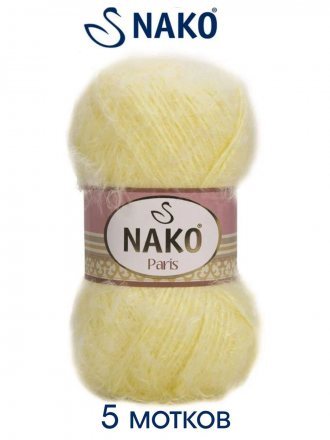 Пряжа Nako PARIS 6748 св.желтый (5 мотков)