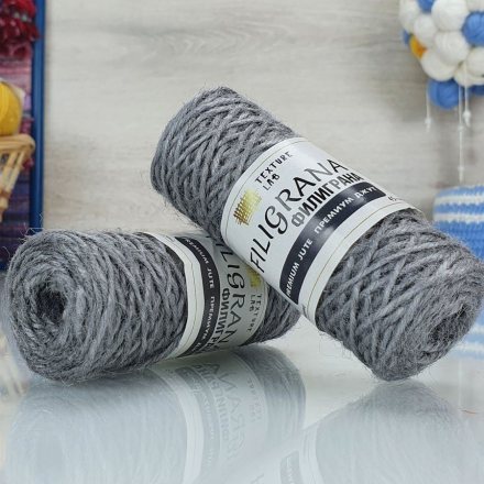 Пряжа Texture lab FILIGRANA 09 серый (5 мотков)