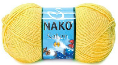 Пряжа Nako SATEN 215 лимон