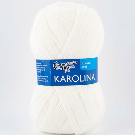 Пряжа Семеновская КАРОЛИНА 179 белый (5 мотков)