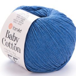 Пряжа Yarnart BABY COTTON 447 т.голубой (5 мотков)