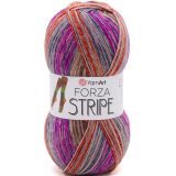 Пряжа Yarnart FORZA STRIPE 2802 принт (5 мотков)