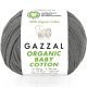 Пряжа Gazzal ORGANIC BABY COTTON 435 т.серый (5 мотков)
