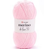 Пряжа Yarnart MERINO DE LUXE 50 217 неж.розовый (5 мотков)