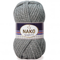 Пряжа Nako SPAGHETTI 790 серый