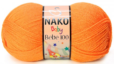 Пряжа Nako BEBE 100 10157 оранжевый