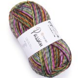 Пряжа Yarnart PASSION 1254 фукс/оранж/мята/желт (5 мотков)