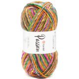 Пряжа Yarnart PASSION 1254 фукс/оранж/мята/желт (5 мотков)