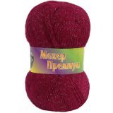 Пряжа Jina МОХЕР ПРЕМИУМ С ЛЮРЕКСОМ 1146 малиновый (5 мотков)