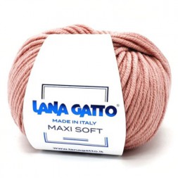 Пряжа Lana Gatto MAXI SOFT 14393 неж.розовый