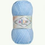 Пряжа Alize MY BABY 40 голубой (5 мотков)