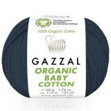 Пряжа Gazzal ORGANIC BABY COTTON 437 т.джинс (5 мотков)
