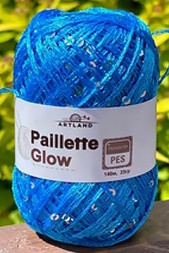 Пряжа Artland PAILETTE GLOW 40 т.голубой