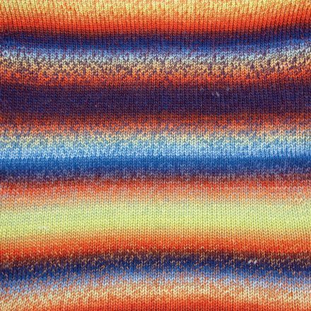 Пряжа Yarnart AMBIANCE 157 рыжий/василек (5 мотков)