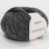 Пряжа Seam SOFFICE 45823 т.серый (2 мотка)