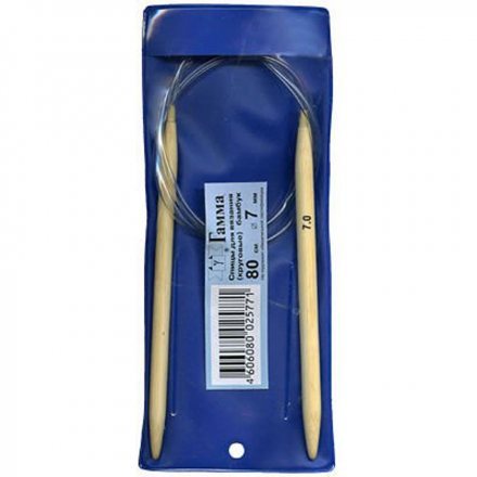 Спицы круговые бамбук Gamma 80 см, № 7.0