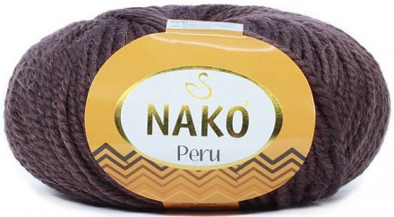Пряжа Nako PERU 6962 кофе