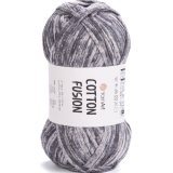 Пряжа Yarnart COTTON FUSION 3640 серый (5 мотков)