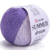 Пряжа Yarnart SUMMER DREAM 4306 роз/сир/св.сер (4 мотка)