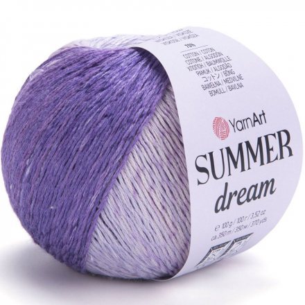 Пряжа Yarnart SUMMER DREAM 4306 роз/сир/св.сер (4 мотка)