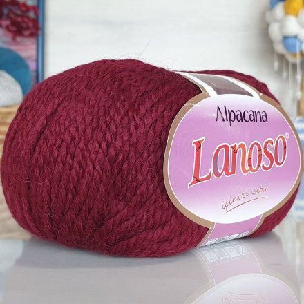 Пряжа Lanoso ALPACANA 3014 бордовый (5 мотков)