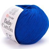 Пряжа Yarnart BABY COTTON 456 василек (5 мотков)