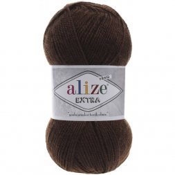 Пряжа Alize EXTRA 26 коричневый (5 мотков)