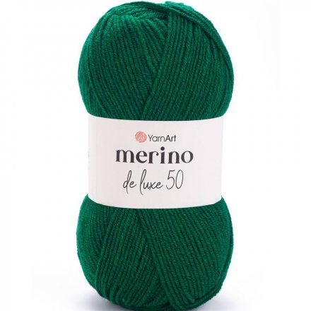 Пряжа Yarnart MERINO DE LUXE 50 338 зеленый (5 мотков)
