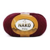 Пряжа Nako PERU 999 бордо (5 мотков)