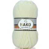 Пряжа Nako SUPERLAMBS 25 2378 молочный (5 мотков)