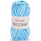 Пряжа Yarnart BEGONIA MELANGE 510 син/бирюз/белый (5 мотков)