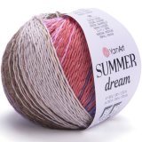 Пряжа Yarnart SUMMER DREAM 4315 корич/роз/малин (4 мотка)