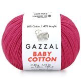 Пряжа Gazzal BABY COTTON 3415 мальва (5 мотков)
