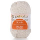 Пряжа Пехорка ЛЕТНЯЯ SIMPLE 166 суровый (5 мотков)