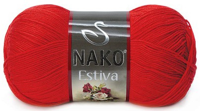 Пряжа Nako ESTIVA 6951 красный