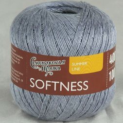 Пряжа Семеновская НЕЖНОСТЬ 173933 серо-голубой (5 мотков)