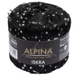 Пряжа Alpina ISKRA 02 черный (4 мотка)