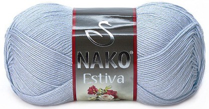 Пряжа Nako ESTIVA 6952 голубой