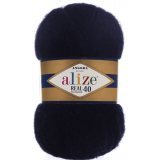 Пряжа Alize ANGORA REAL 40 58 т.синий (5 мотков)
