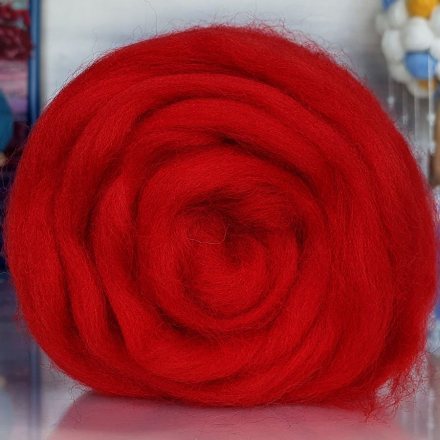 Гребенная лента (топс) 046 красный