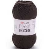 Пряжа Yarnart FLOWERS UNICOLOR 766 т.шоколад (5 мотков)