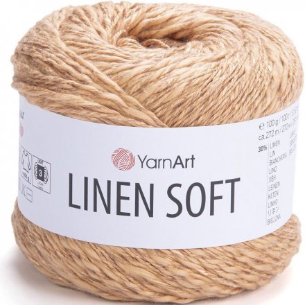 Пряжа Yarnart LINEN SOFT 7305 песочный (4 мотка)