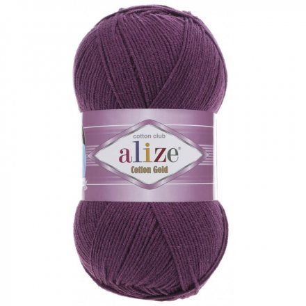 Пряжа Alize COTTON GOLD 122 сливовый (5 мотков)
