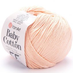 Пряжа Yarnart BABY COTTON 411 персик (5 мотков)