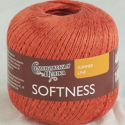Пряжа Семеновская НЕЖНОСТЬ 181448 шиповник (5 мотков)