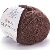 Пряжа Yarnart SILKY WOOL 336 коричневый (10 мотков)